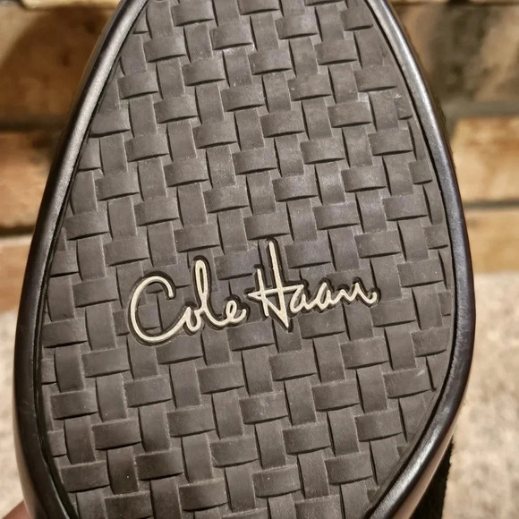 Cole Haan Calf Hair Clogs Mules Dark Brown Wmns Sz 9.5 - Picture 13 of 16